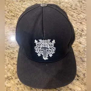 帽子 CHROME HEARTS Dagger Denim Baseball Cap org.jpg